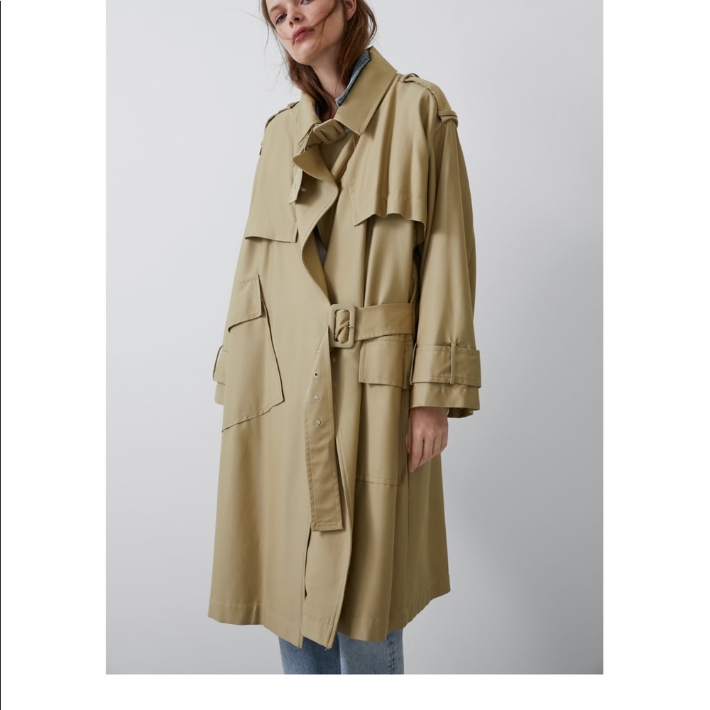 Nwt Zara trench coat. Bloggers pick - Picture 2 of 6